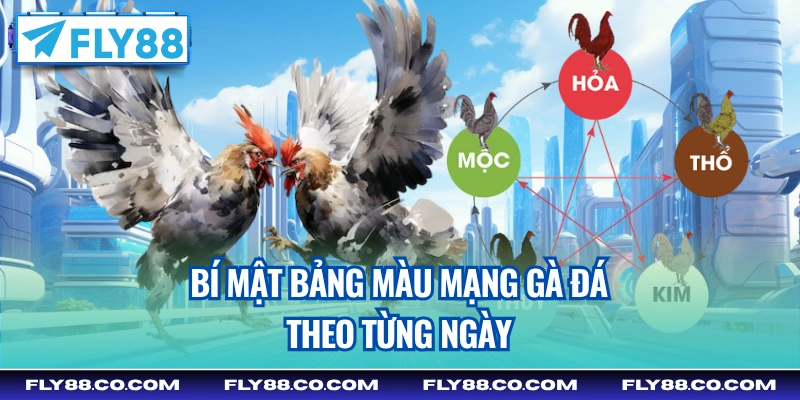Bí mật bảng màu mạng gà đá theo từng ngày